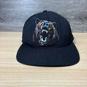 Vintage Yellowstone Hat Cap Snap Back Black Kodiak Bear One Size Adjustable